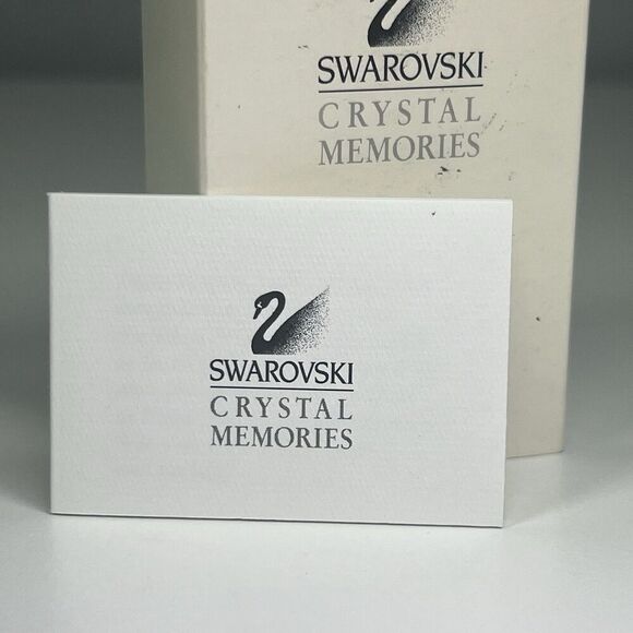 Swarovski Crystal & Gold Mini Carousel Orig. Box Vintage Retired Miniature 1" - Picture 5 of 6